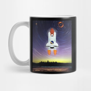 Rocket launch into space Mug